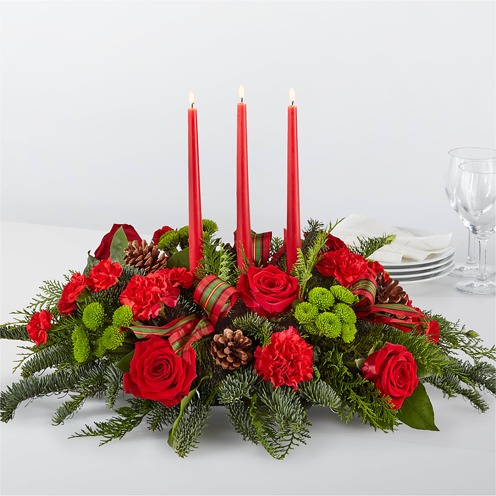 By the Candlelight Centerpiece – FORGET-ME-NOT FLOWERS & GIFTS, Jacksonville NC