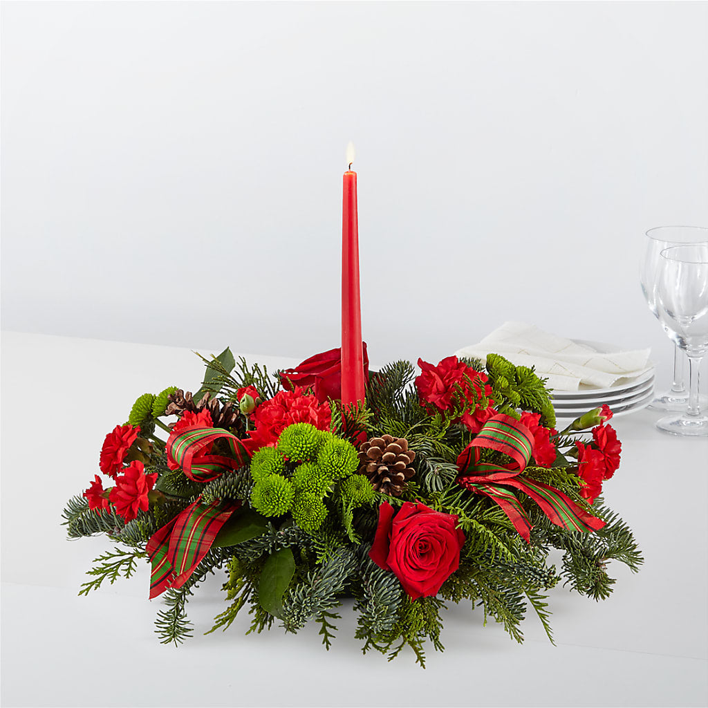 By the Candlelight Centerpiece – FORGET-ME-NOT FLOWERS & GIFTS, Jacksonville NC