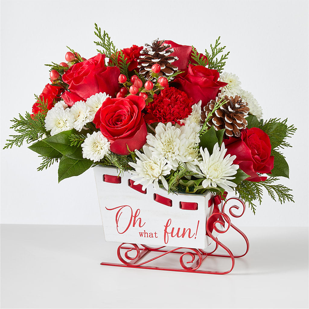 Sleigh Bells Bouquet – FORGET-ME-NOT FLOWERS & GIFTS, Jacksonville NC