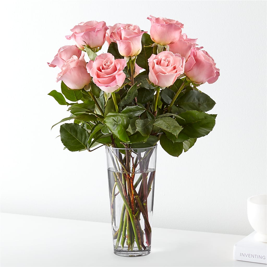 Long Stem Pink Rose Bouquet – FORGET-ME-NOT FLOWERS & GIFTS, Jacksonville NC
