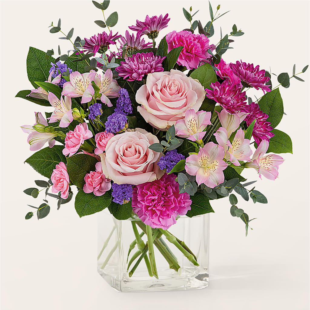 Rosy Radiance Bouquet – FORGET-ME-NOT FLOWERS & GIFTS, Jacksonville NC