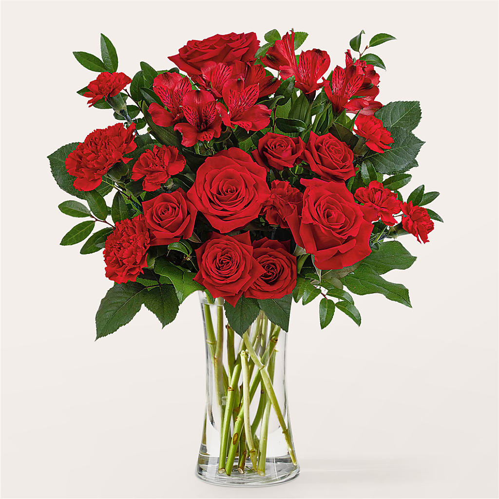 Brilliant Ruby Bouquet – FORGET-ME-NOT FLOWERS & GIFTS, Jacksonville NC
