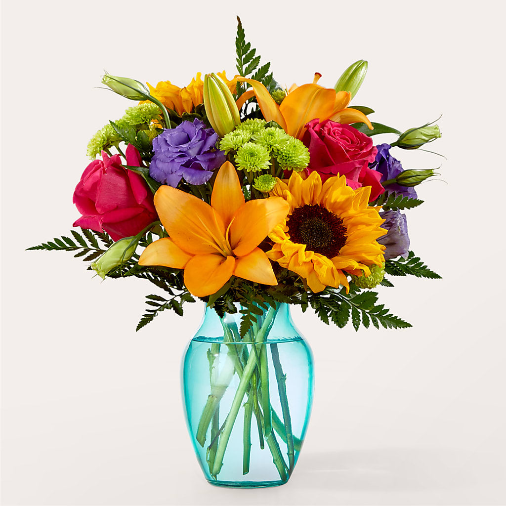 Double Rainbow Bouquet – FORGET-ME-NOT FLOWERS & GIFTS, Jacksonville NC