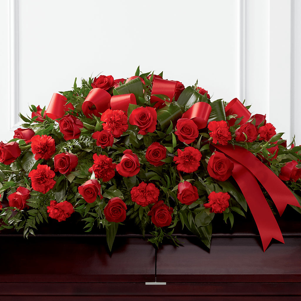 Tribute of Life Casket Spray – FORGET-ME-NOT FLOWERS & GIFTS, Jacksonville NC