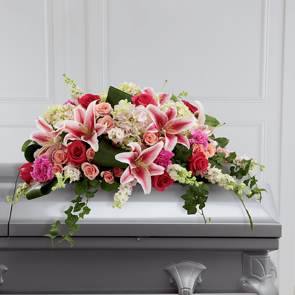 Splendid Grace Casket Spray – FORGET-ME-NOT FLOWERS & GIFTS, Jacksonville NC