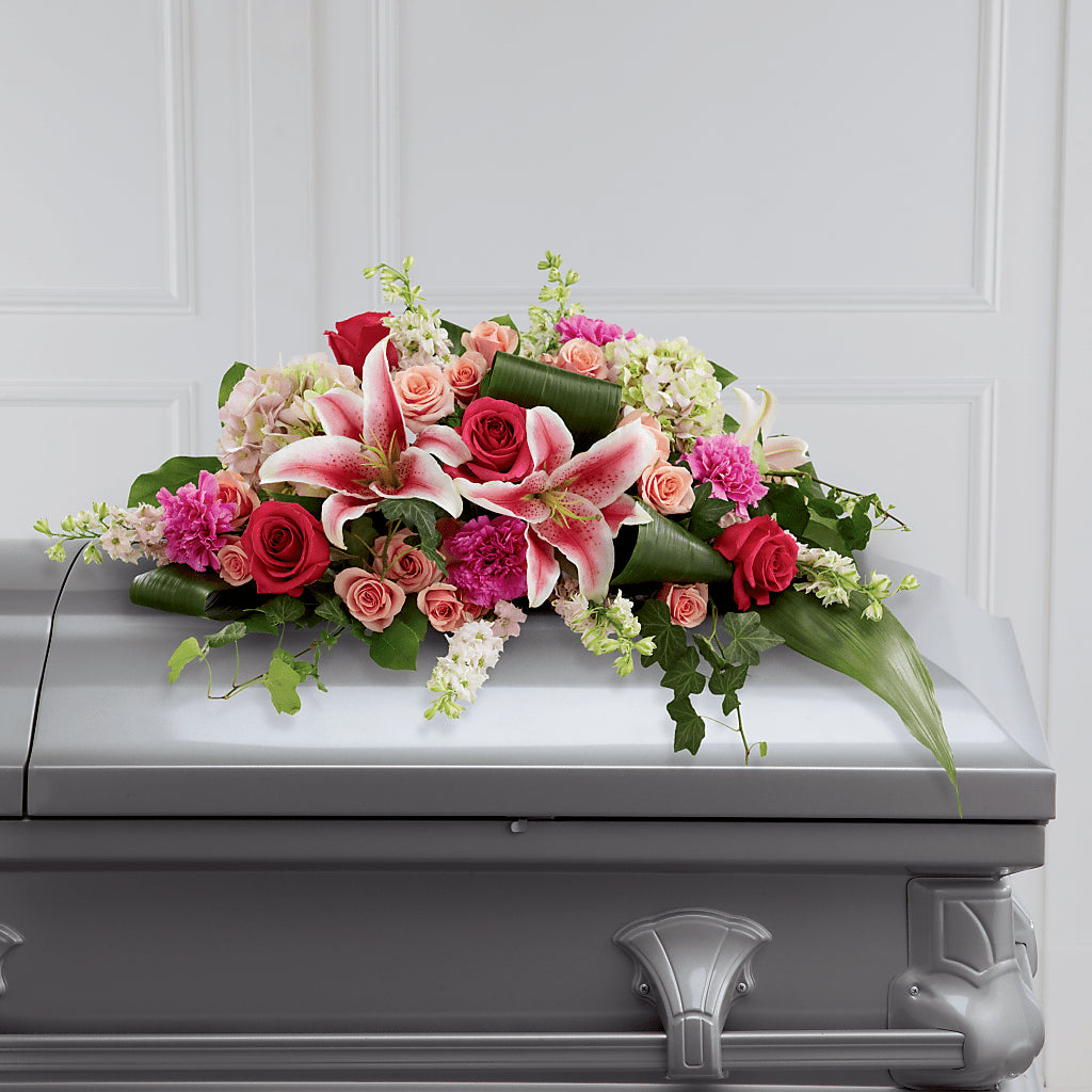 Splendid Grace Casket Spray – FORGET-ME-NOT FLOWERS & GIFTS, Jacksonville NC