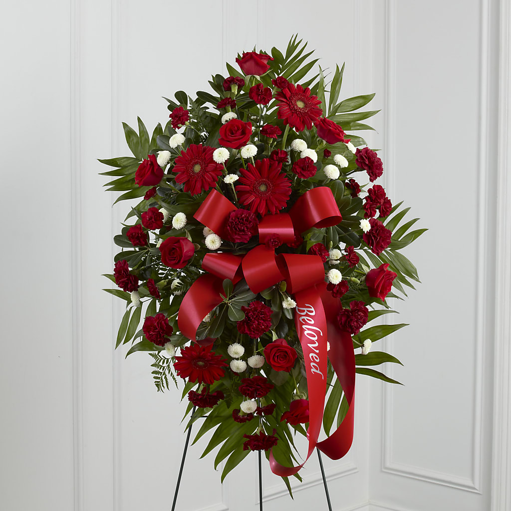 Treasured Memories Standing Spray – FORGET-ME-NOT FLOWERS & GIFTS, Jacksonville NC