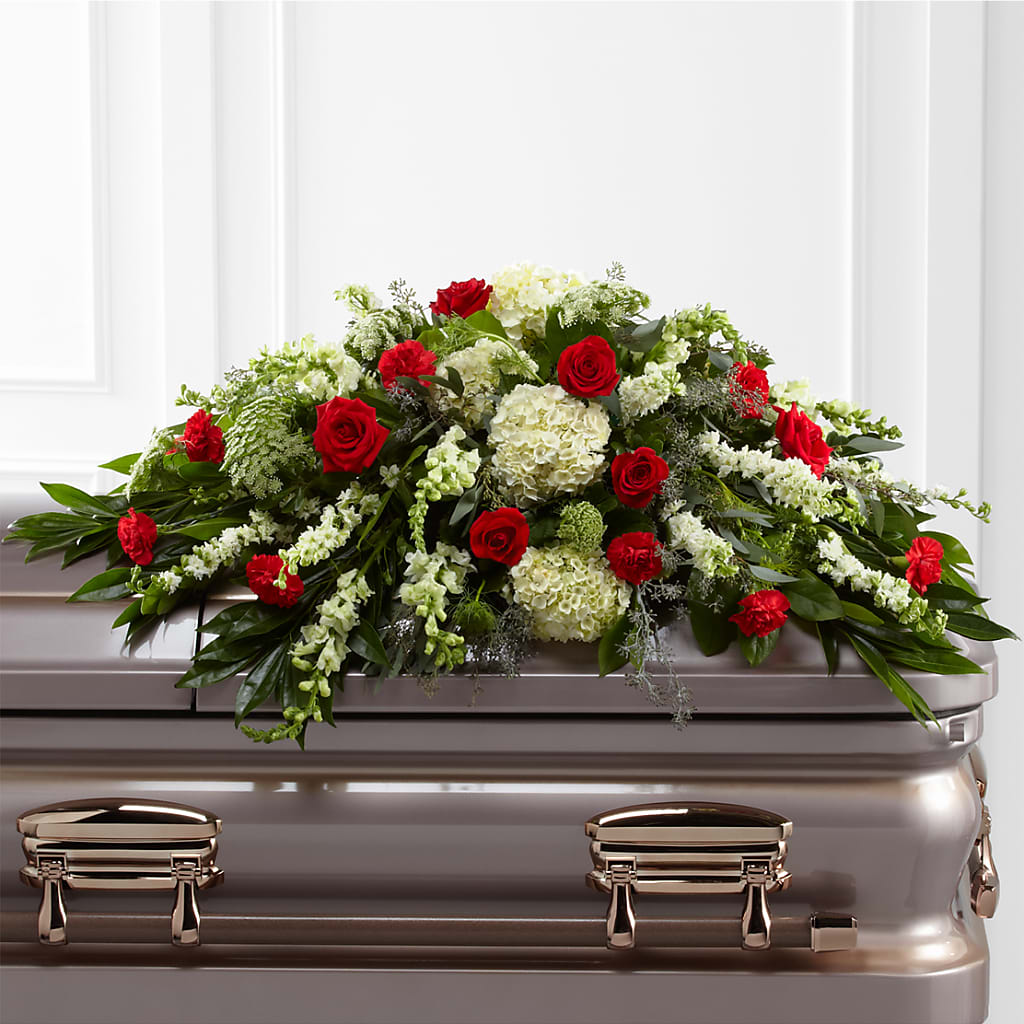 Sincerity Casket Spray – FORGET-ME-NOT FLOWERS & GIFTS, Jacksonville NC