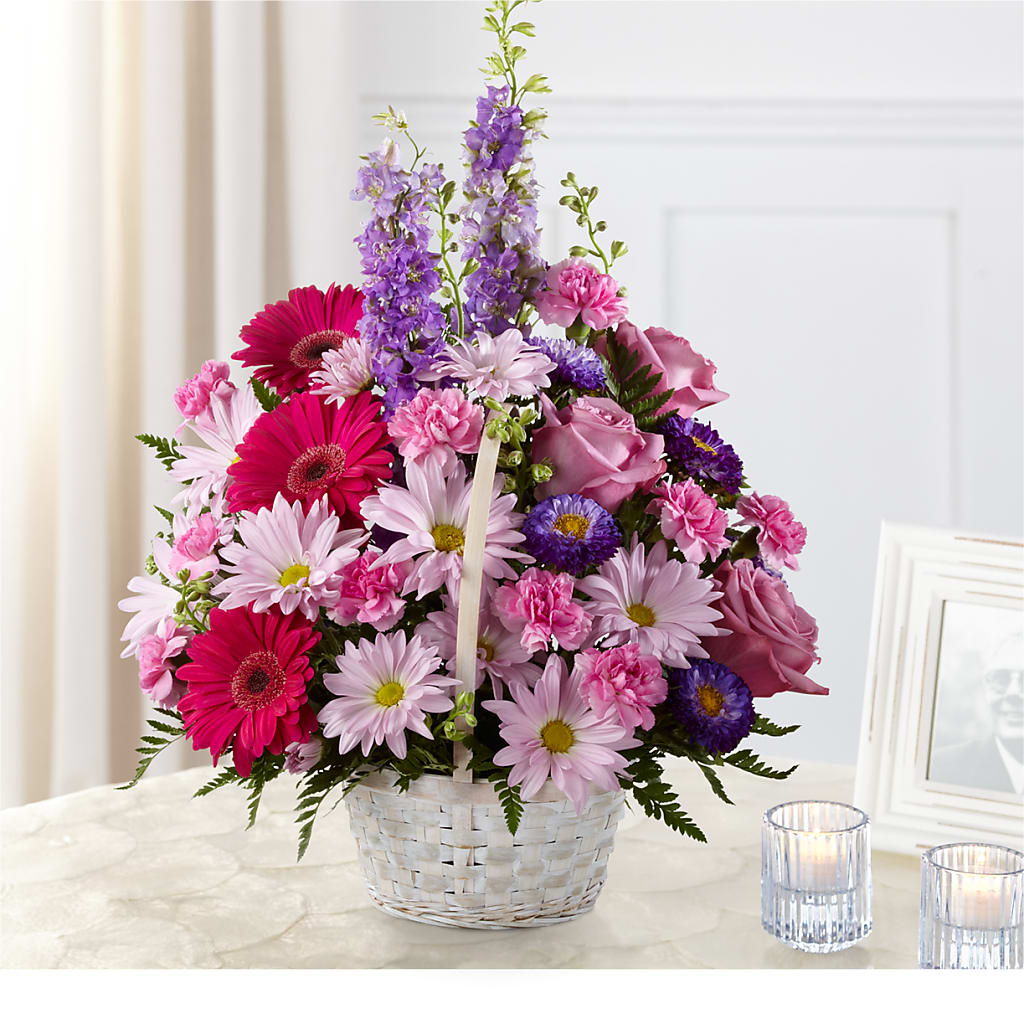 Pastel Peace Basket – FORGET-ME-NOT FLOWERS & GIFTS, Jacksonville NC