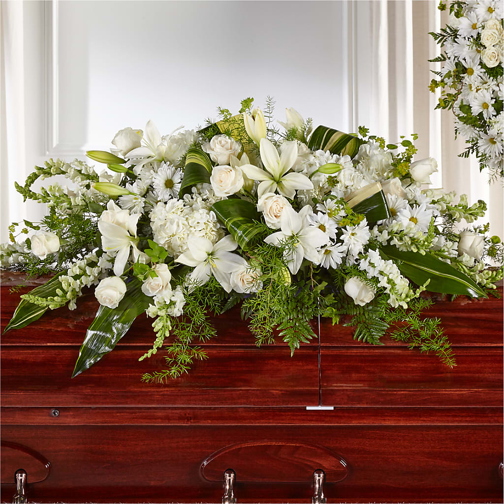Abundance Casket Spray – FORGET-ME-NOT FLOWERS & GIFTS, Jacksonville NC