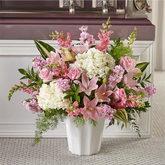Simply Serene Floor Basket – FORGET-ME-NOT FLOWERS & GIFTS, Jacksonville NC