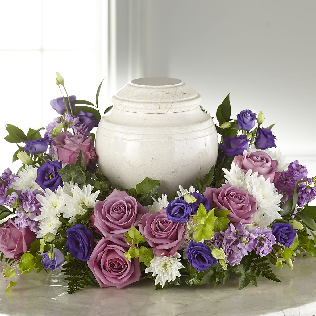 Blooming Sympathy Cremation Adornment – FORGET-ME-NOT FLOWERS & GIFTS, Jacksonville NC
