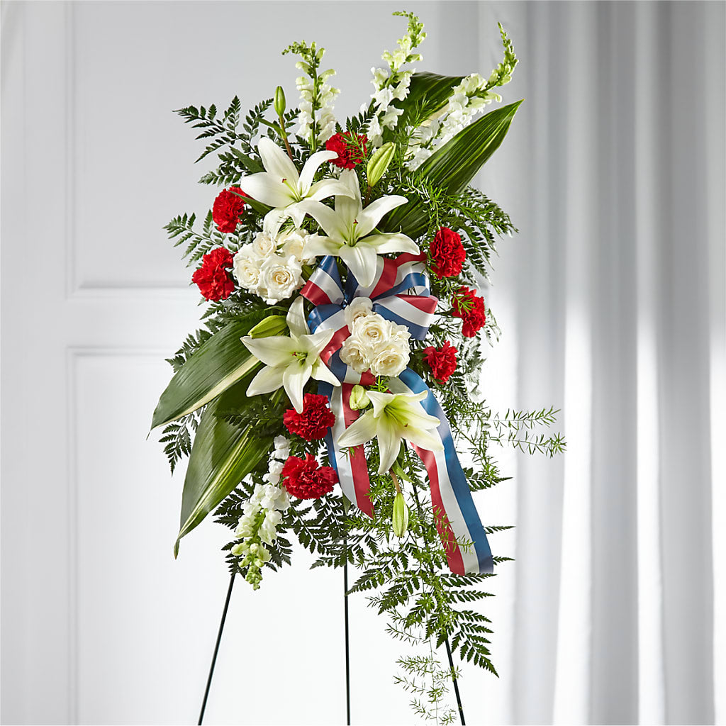 Stars of Life Standing Spray – FORGET-ME-NOT FLOWERS & GIFTS, Jacksonville NC
