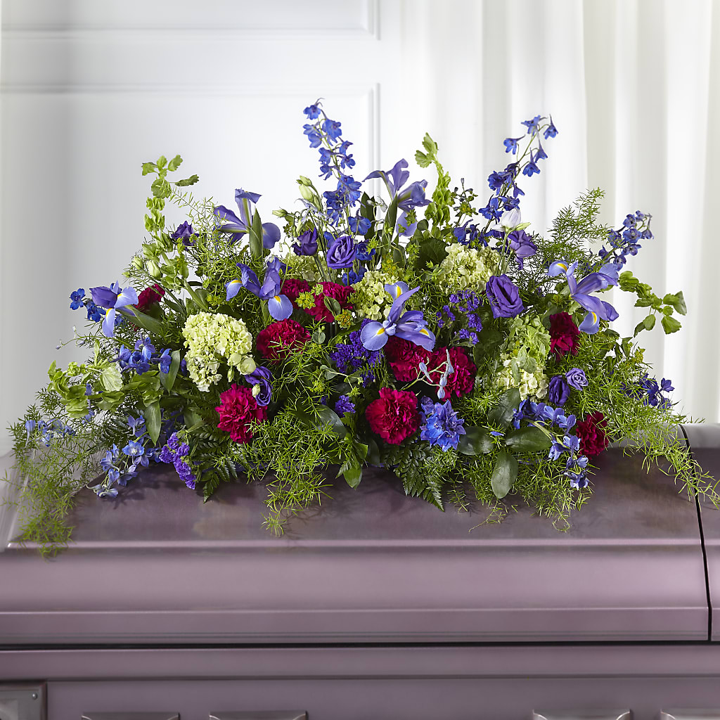 Always Treasured Casket Spray – FORGET-ME-NOT FLOWERS & GIFTS, Jacksonville NC