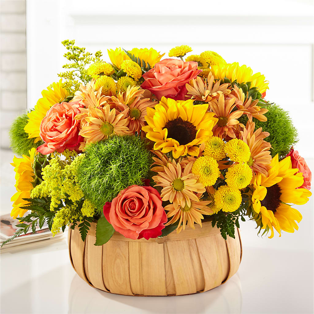 Harvest Sunflower Basket – FORGET-ME-NOT FLOWERS & GIFTS, Jacksonville NC