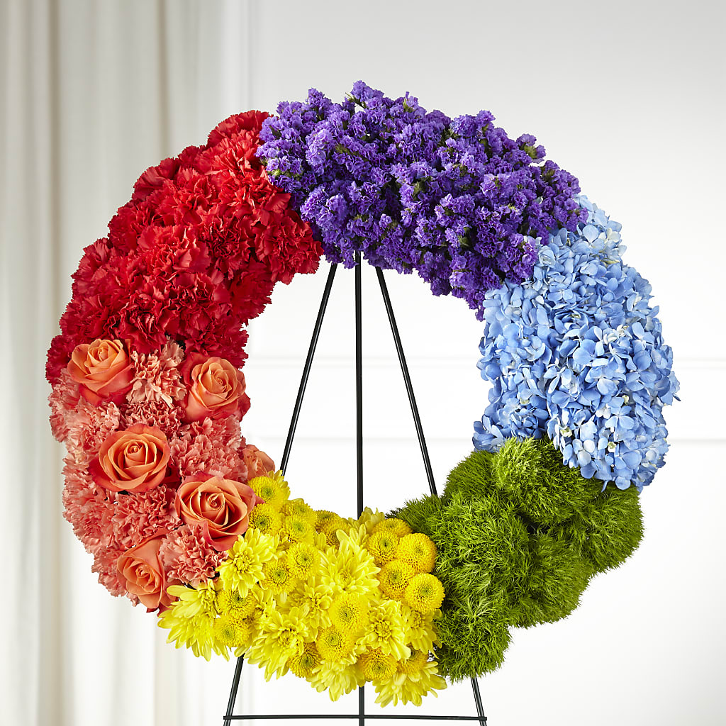 Circle of Love Wreath – FORGET-ME-NOT FLOWERS & GIFTS, Jacksonville NC
