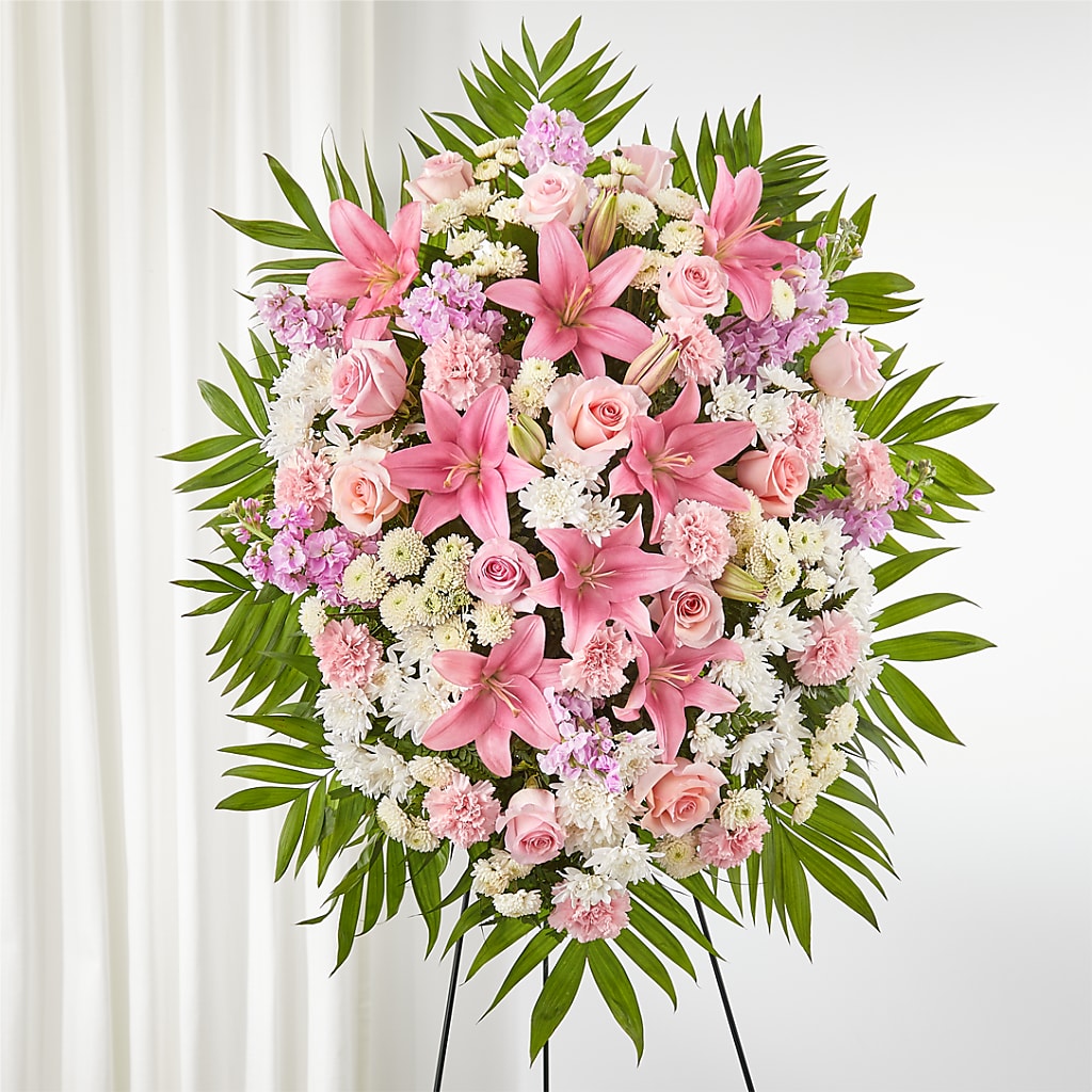Offering Solace Standing Spray – FORGET-ME-NOT FLOWERS & GIFTS, Jacksonville NC
