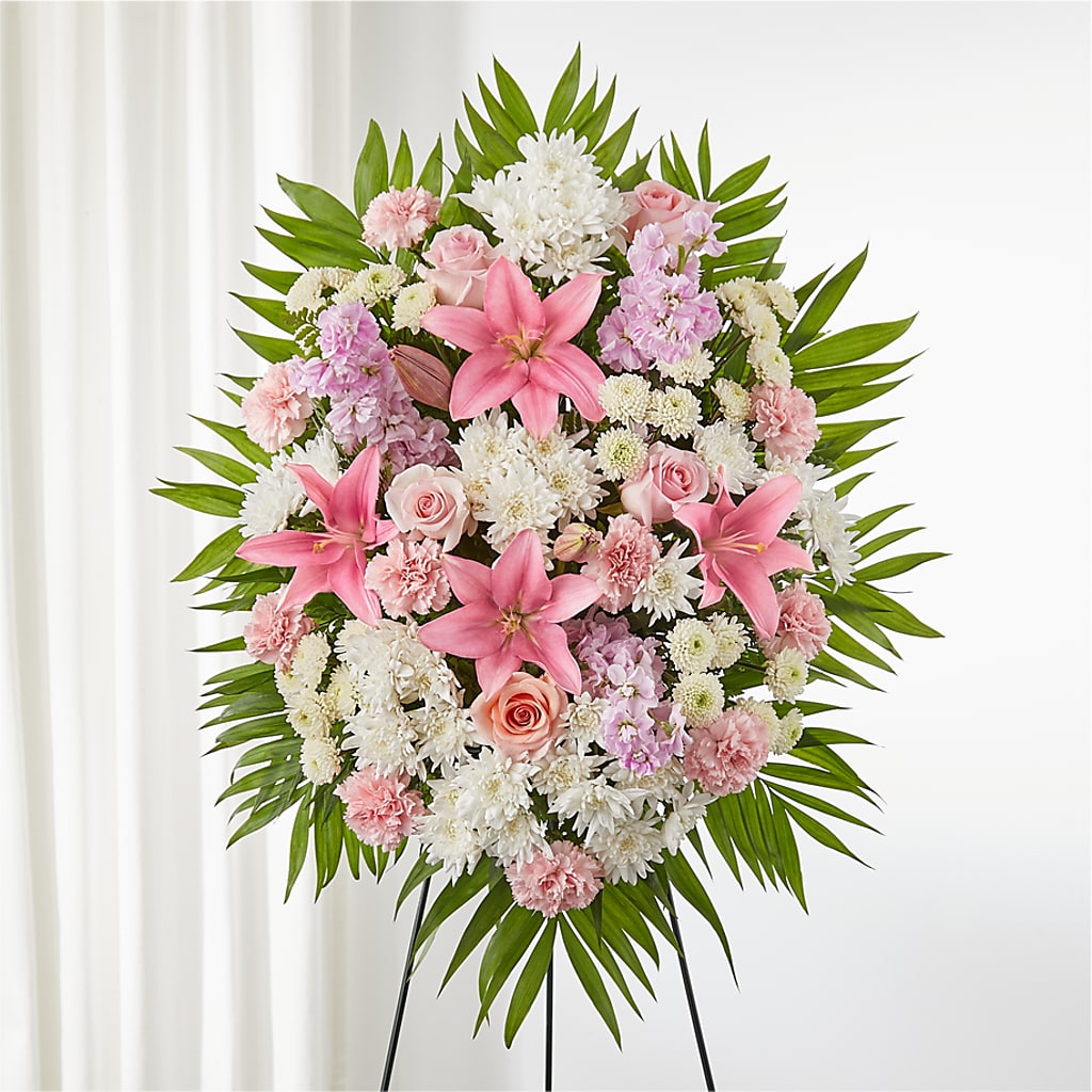 Offering Solace Standing Spray – FORGET-ME-NOT FLOWERS & GIFTS, Jacksonville NC
