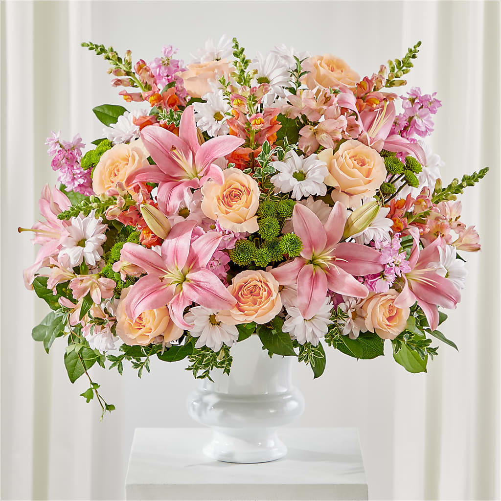 Heartfelt Gesture Urn Arrangement – FORGET-ME-NOT FLOWERS & GIFTS, Jacksonville NC