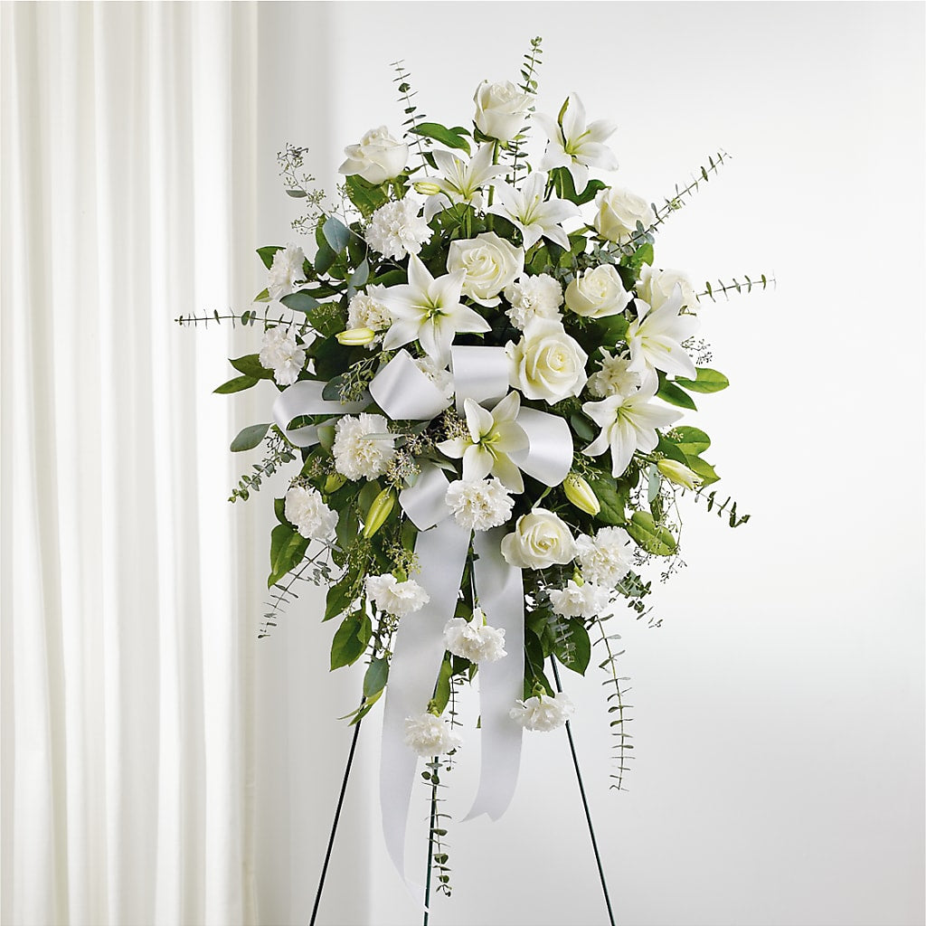 With Care Standing Spray – FORGET-ME-NOT FLOWERS & GIFTS, Jacksonville NC