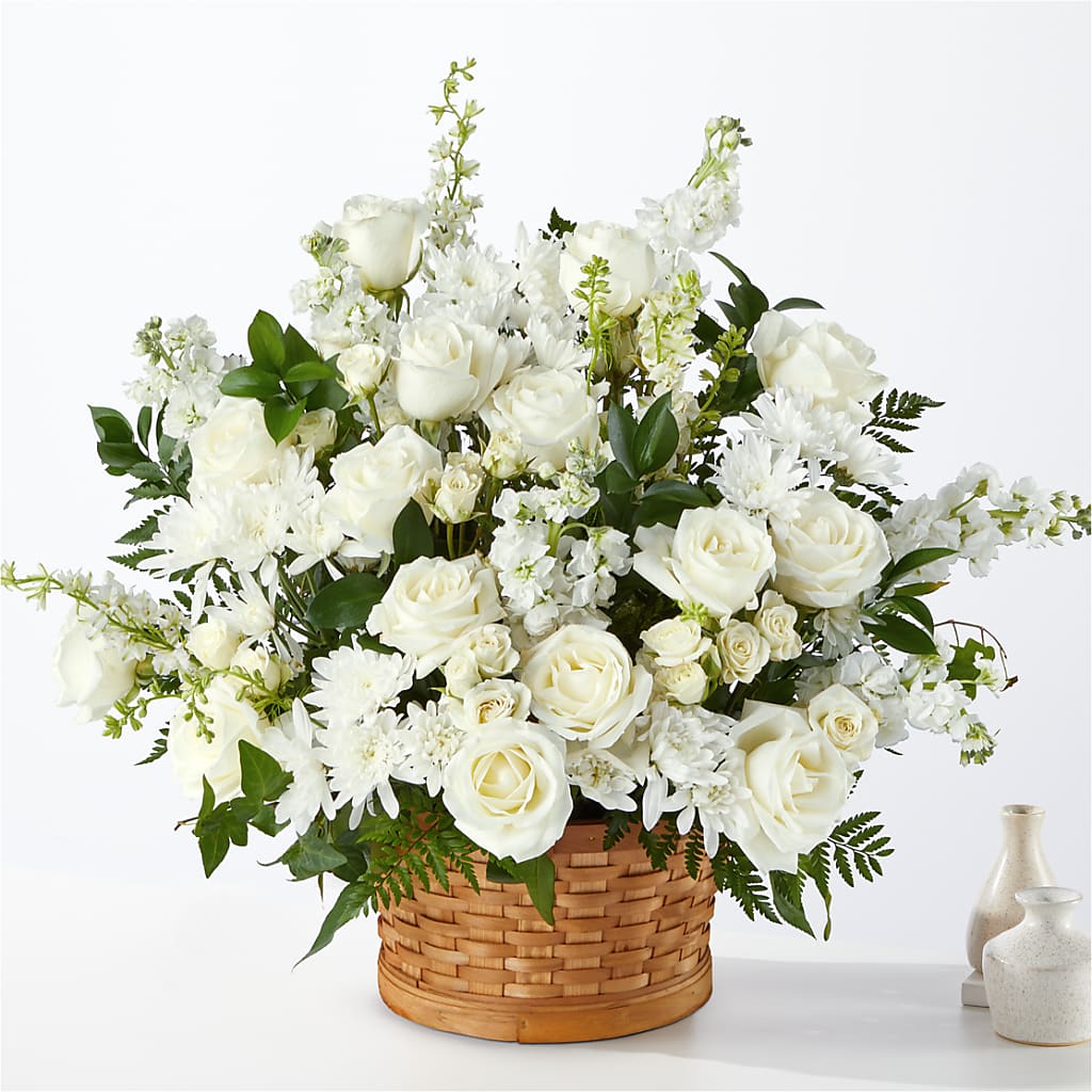 Heartfelt Condolences Arrangement – FORGET-ME-NOT FLOWERS & GIFTS, Jacksonville NC