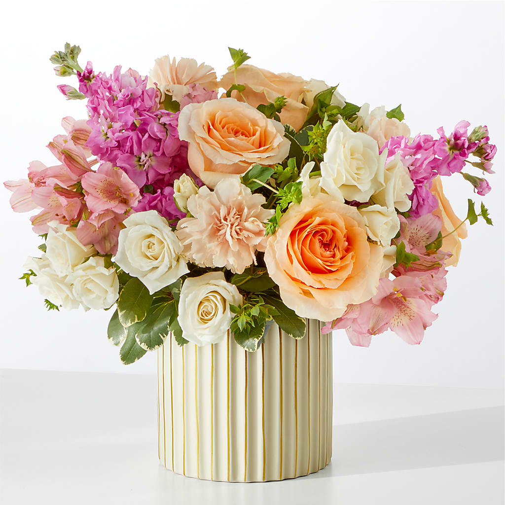 Paradise Bouquet with Ivory Vase – FORGET-ME-NOT FLOWERS & GIFTS, Jacksonville NC