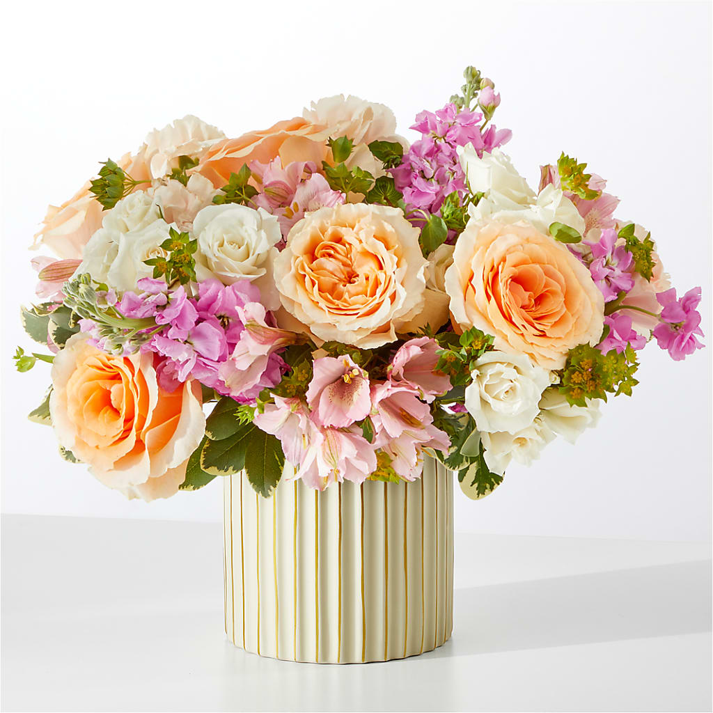 Paradise Bouquet with Ivory Vase – FORGET-ME-NOT FLOWERS & GIFTS, Jacksonville NC
