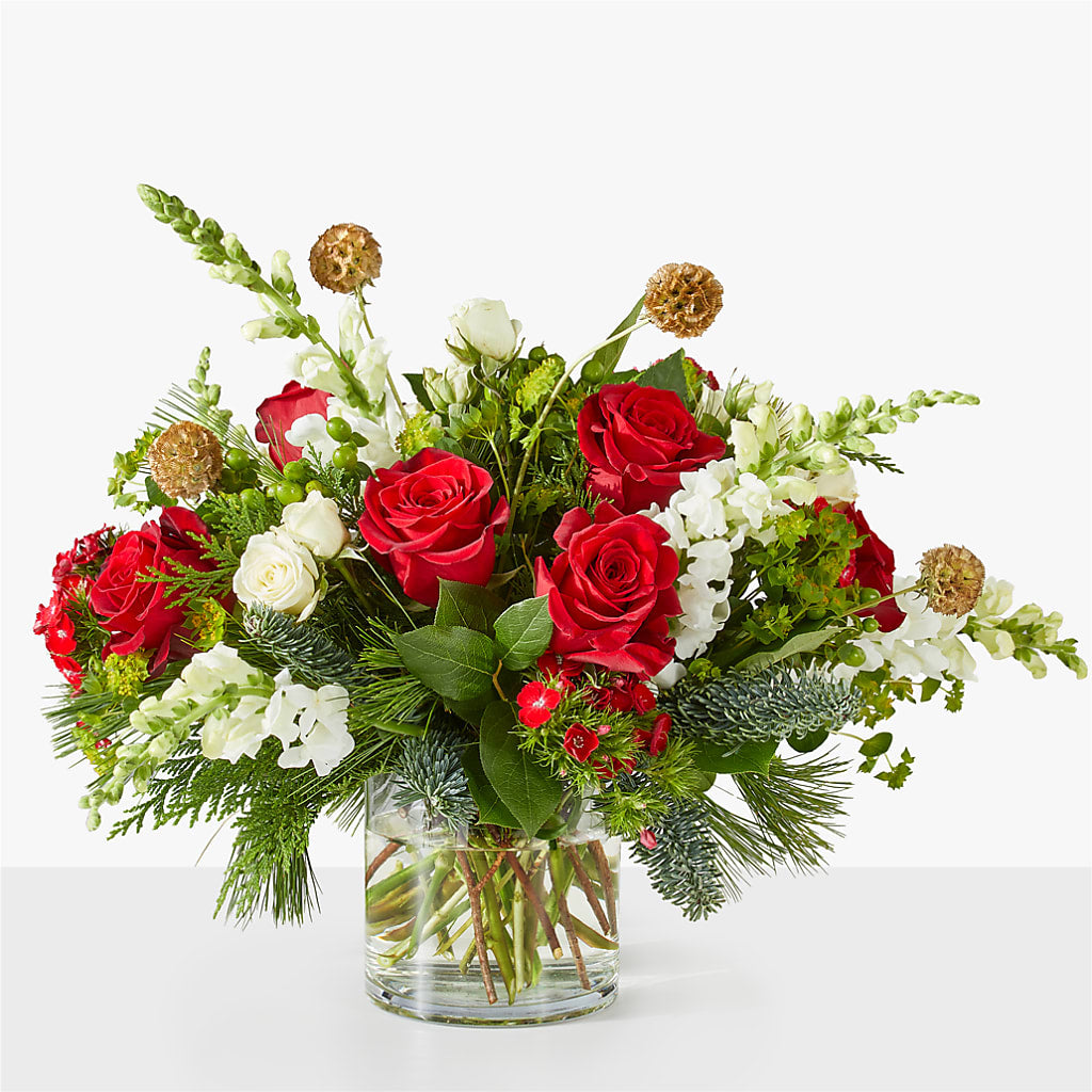 Deck the Halls Bouquet – FORGET-ME-NOT FLOWERS & GIFTS, Jacksonville NC