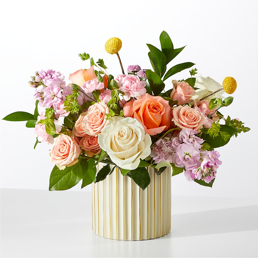 French Market Bouquet with Ivory Vase – FORGET-ME-NOT FLOWERS & GIFTS, Jacksonville NC