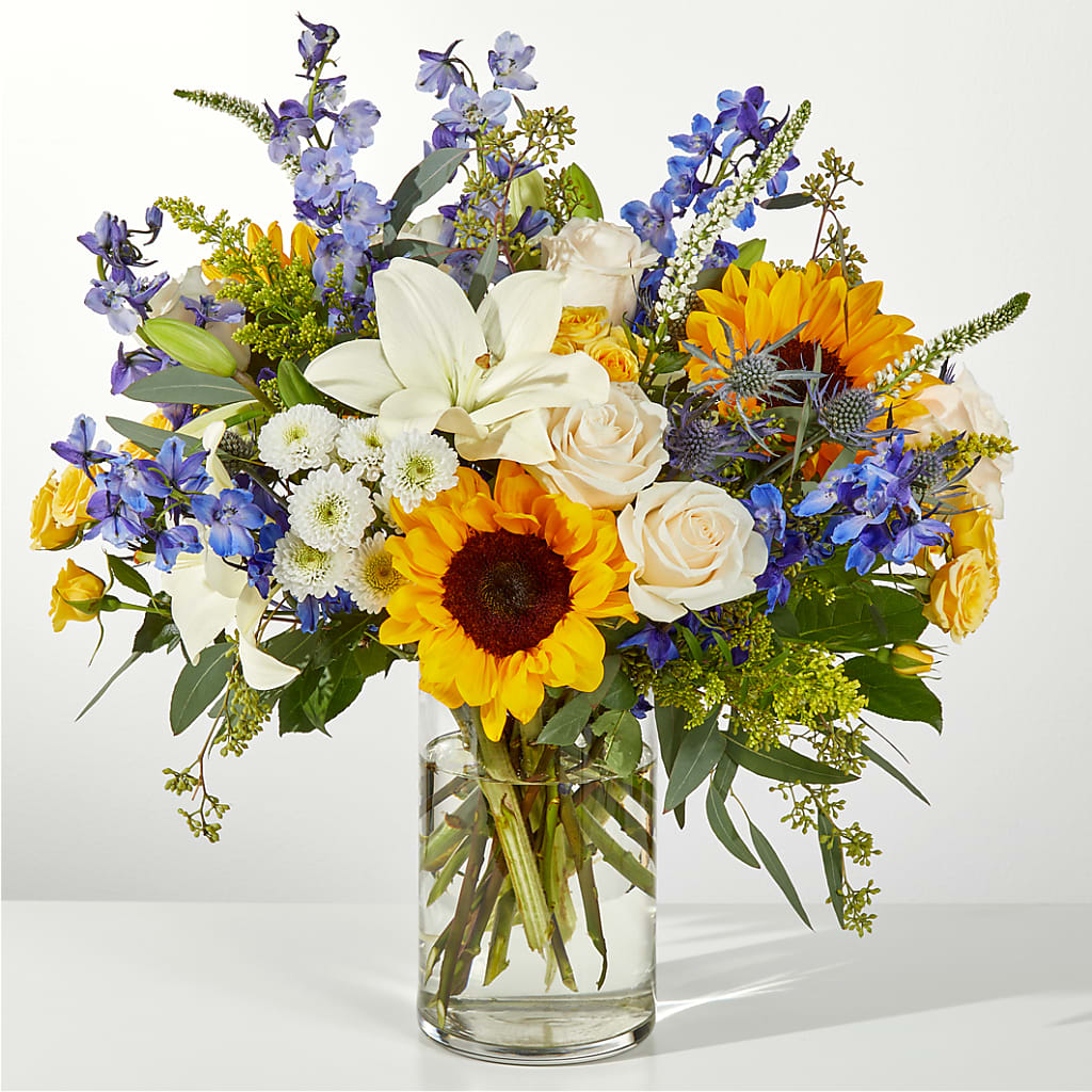 Wonderfully Sunny Bouquet – FORGET-ME-NOT FLOWERS & GIFTS, Jacksonville NC