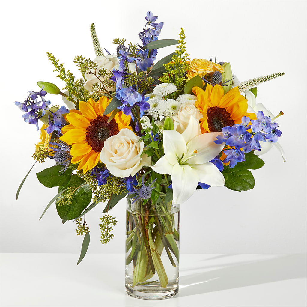Wonderfully Sunny Bouquet – FORGET-ME-NOT FLOWERS & GIFTS, Jacksonville NC