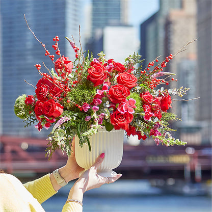 Big Red Bow Bouquet – FORGET-ME-NOT FLOWERS & GIFTS, Jacksonville NC