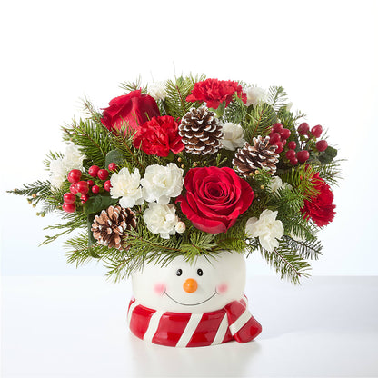 Jolly Snowman Bouquet – FORGET-ME-NOT FLOWERS & GIFTS, Jacksonville NC