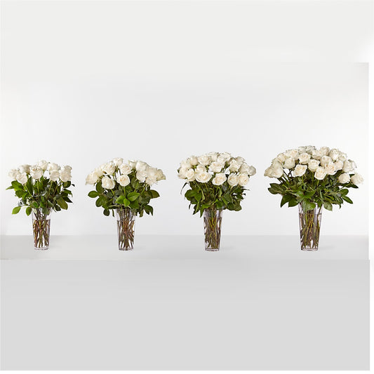 Long Stem White Rose Bouquet – FORGET-ME-NOT FLOWERS & GIFTS, Jacksonville NC