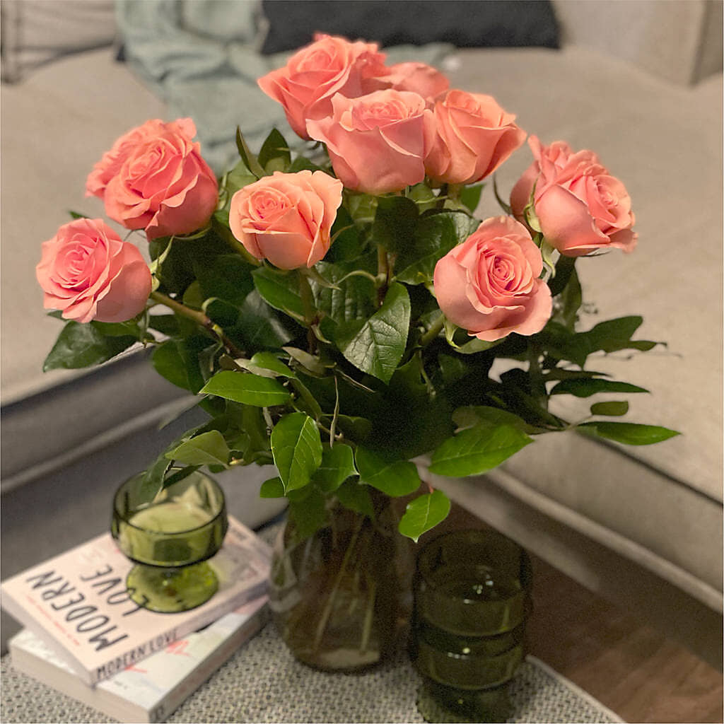 Long Stem Pink Rose Bouquet – FORGET-ME-NOT FLOWERS & GIFTS, Jacksonville NC