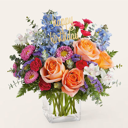 Birthday Bash Bouquet – FORGET-ME-NOT FLOWERS & GIFTS, Jacksonville NC