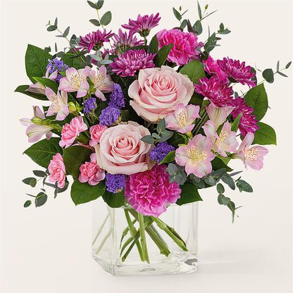 Rosy Radiance Bouquet – FORGET-ME-NOT FLOWERS & GIFTS, Jacksonville NC
