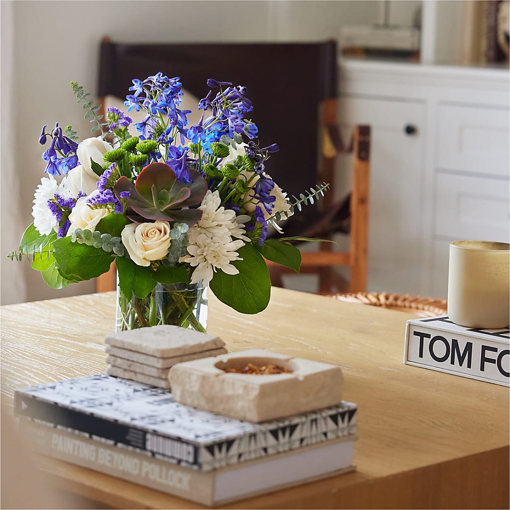 Cerulean Waves Bouquet – FORGET-ME-NOT FLOWERS & GIFTS, Jacksonville NC