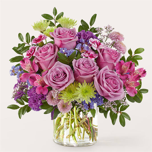 Glass Half Full Bouquet – FORGET-ME-NOT FLOWERS & GIFTS, Jacksonville NC
