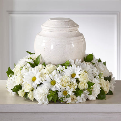 Ivory Gardens Cremation Adornment – FORGET-ME-NOT FLOWERS & GIFTS, Jacksonville NC