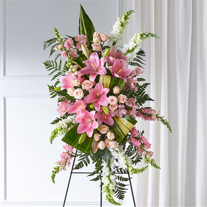 Elegant Embrace Standing Spray – FORGET-ME-NOT FLOWERS & GIFTS, Jacksonville NC
