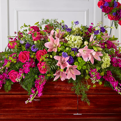 Radiant Tribute Casket Spray – FORGET-ME-NOT FLOWERS & GIFTS, Jacksonville NC