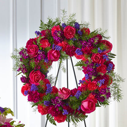 Calming Colors Wreath – FORGET-ME-NOT FLOWERS & GIFTS, Jacksonville NC