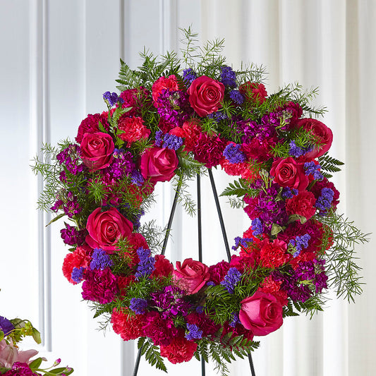 Calming Colors Wreath – FORGET-ME-NOT FLOWERS & GIFTS, Jacksonville NC