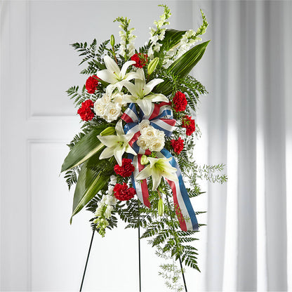 Stars of Life Standing Spray – FORGET-ME-NOT FLOWERS & GIFTS, Jacksonville NC