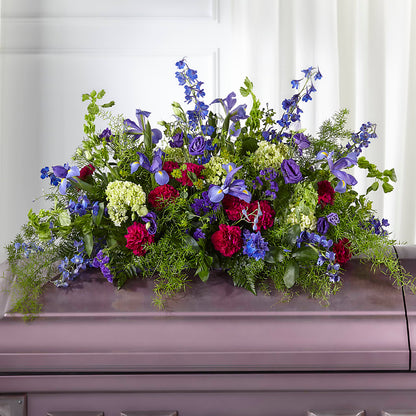 Always Treasured Casket Spray – FORGET-ME-NOT FLOWERS & GIFTS, Jacksonville NC