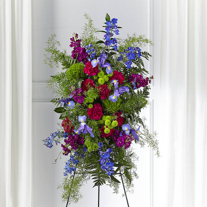 Heavenly Skies Standing Spray – FORGET-ME-NOT FLOWERS & GIFTS, Jacksonville NC
