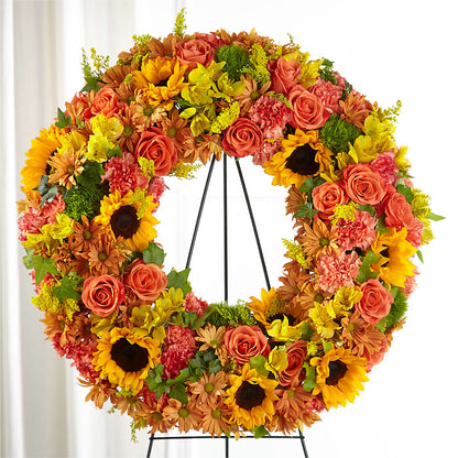 Autumnal Memories Wreath (Standard) – FORGET-ME-NOT FLOWERS & GIFTS, Jacksonville NC