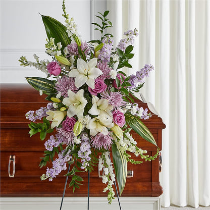 Grateful Hearts Standing Spray – FORGET-ME-NOT FLOWERS & GIFTS, Jacksonville NC