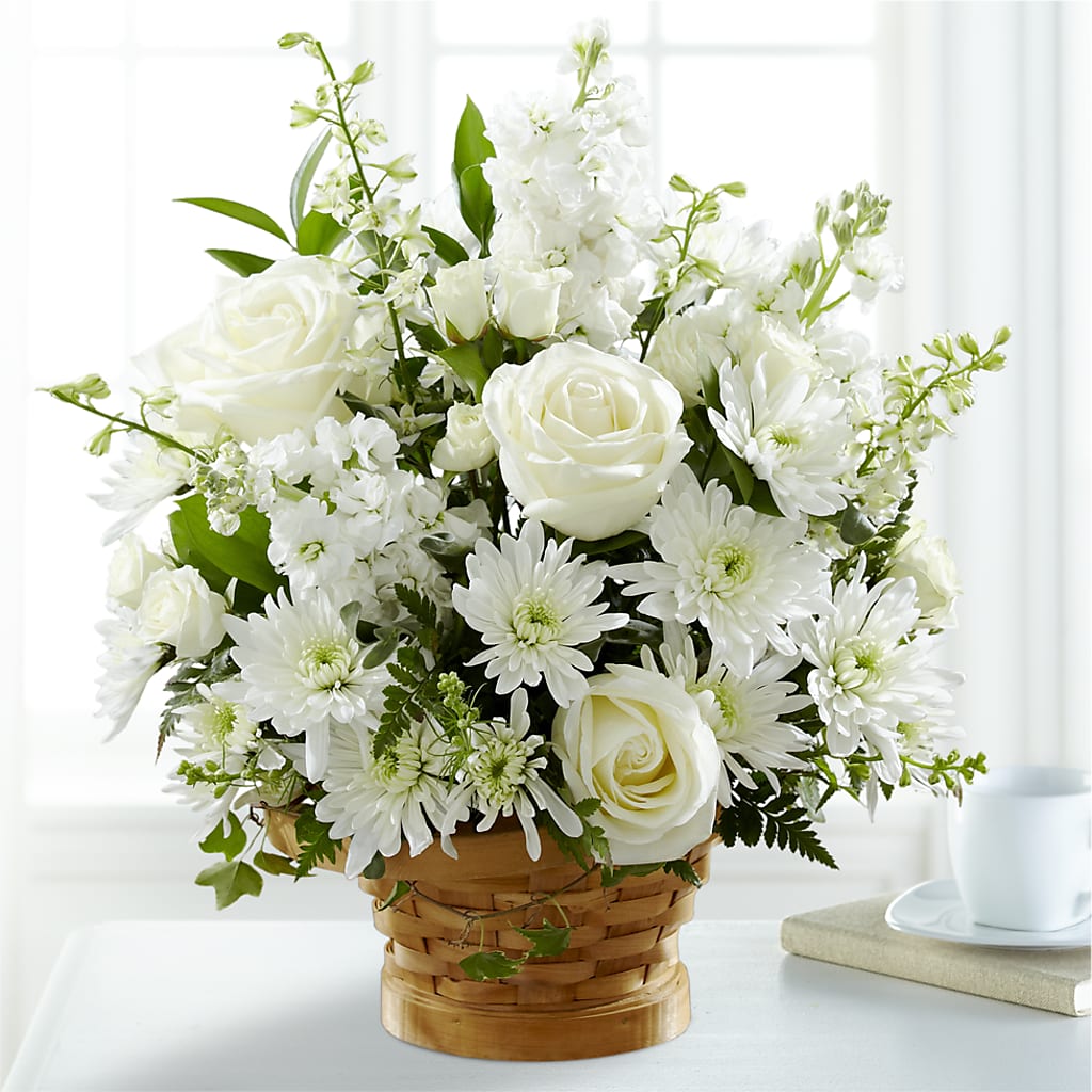 Heartfelt Condolences Arrangement – FORGET-ME-NOT FLOWERS & GIFTS, Jacksonville NC